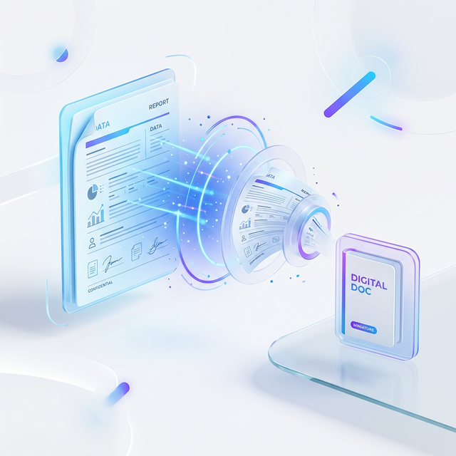 Reduce PDF Size Illustration