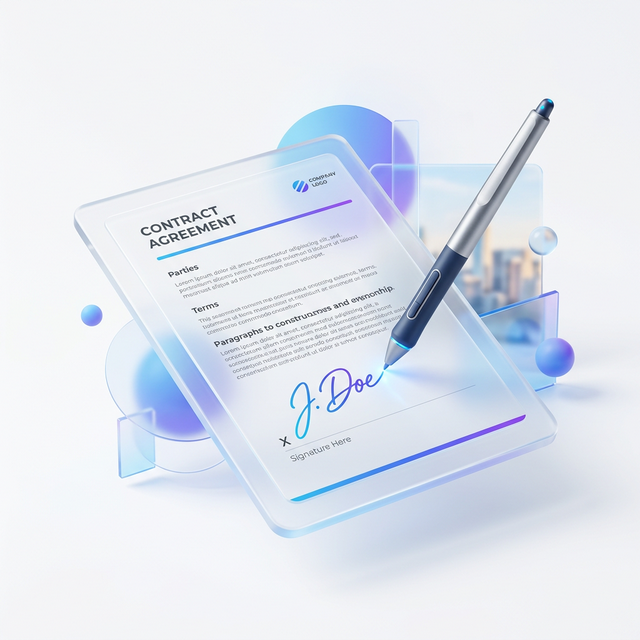 Digital Signature Illustration